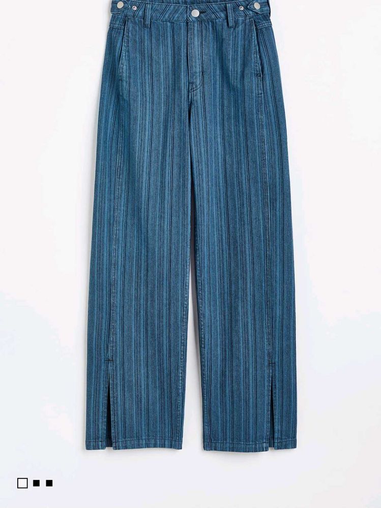 ‼️SALE‼️-H&amp;M || Striped Adjustable Wide-Leg