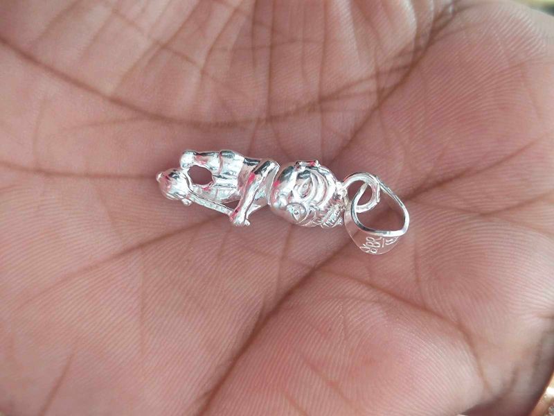Bal Hanuman Silver Pendant