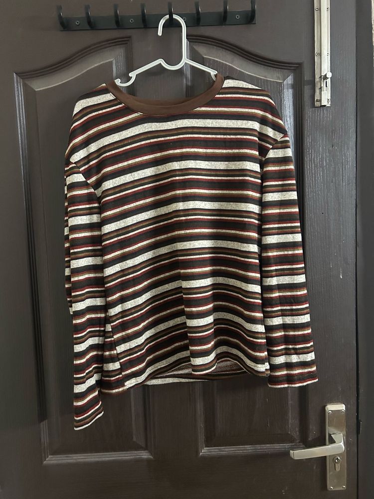 Striped Long Sleeve Top