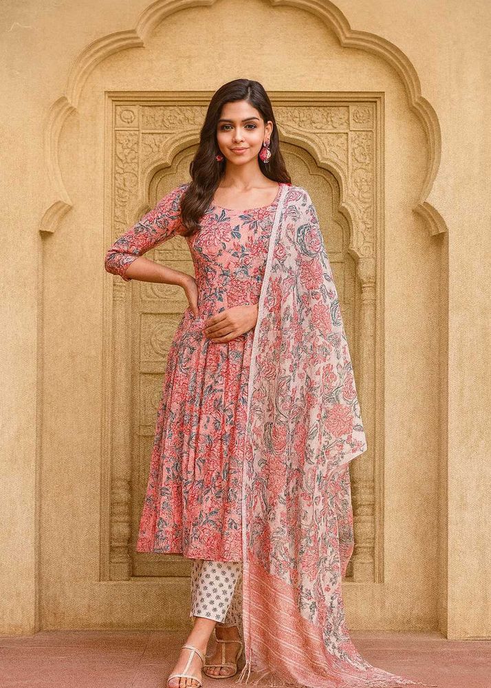 👗 Anarkali Style Kurta Set – XXL – Used Once
