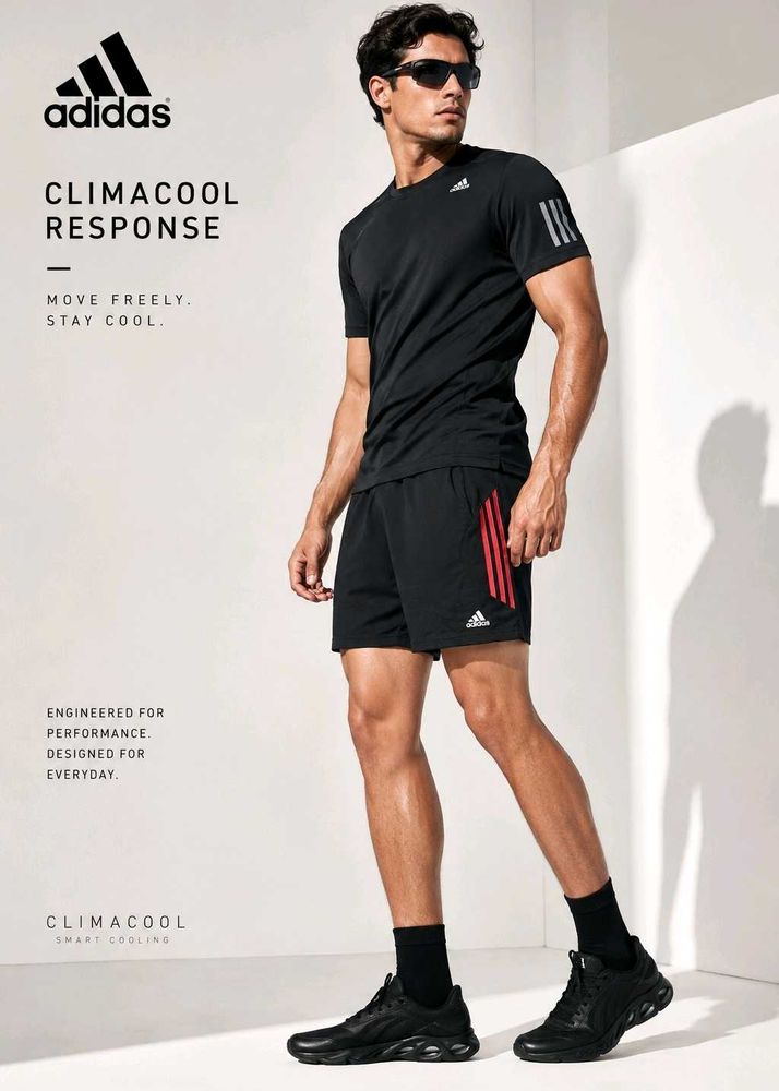 Authentic Adidas Clima Cool Response Black Shorts
