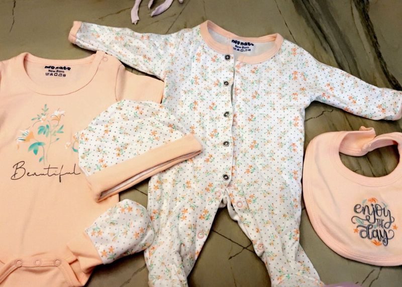 Newborn Floral Outfit Set