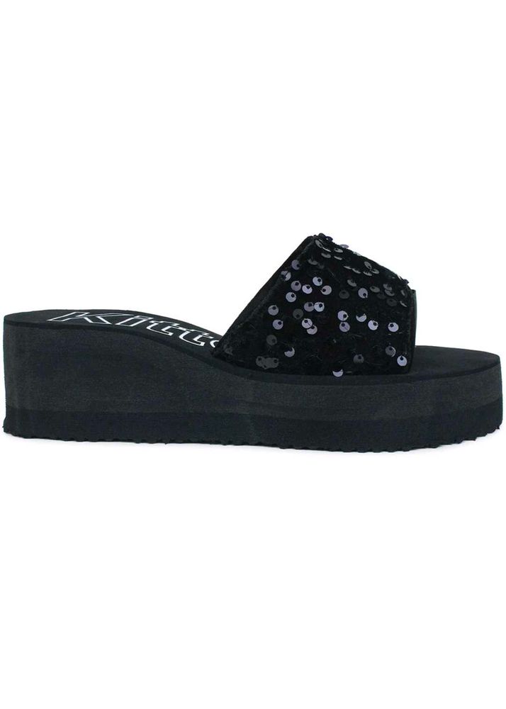 Sparkly Platform Slides