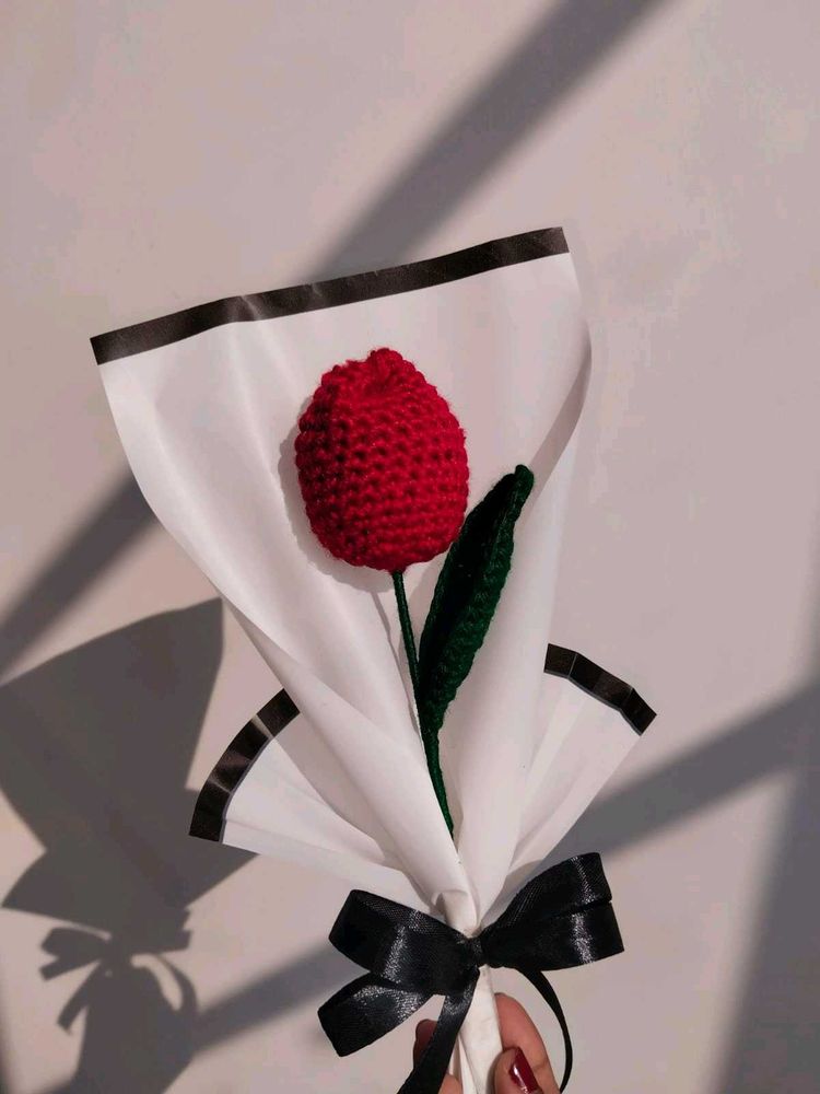 Handmade Crochet Tulip Bouquet