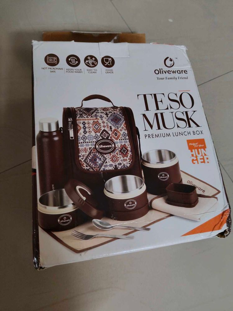 Oliveware  Steel New With Tag Lunch Bo