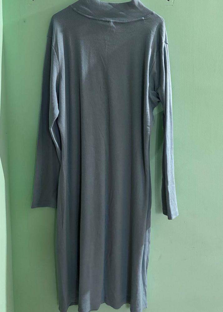 Classic baby green Long Sleeve Dress