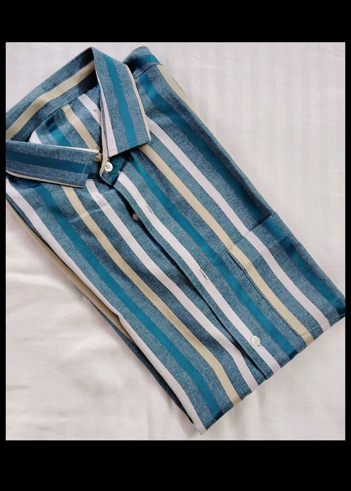 Men's Striped Casual Shirt