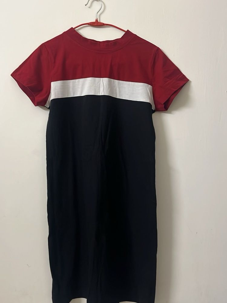 Color Block T-Shirt Dress