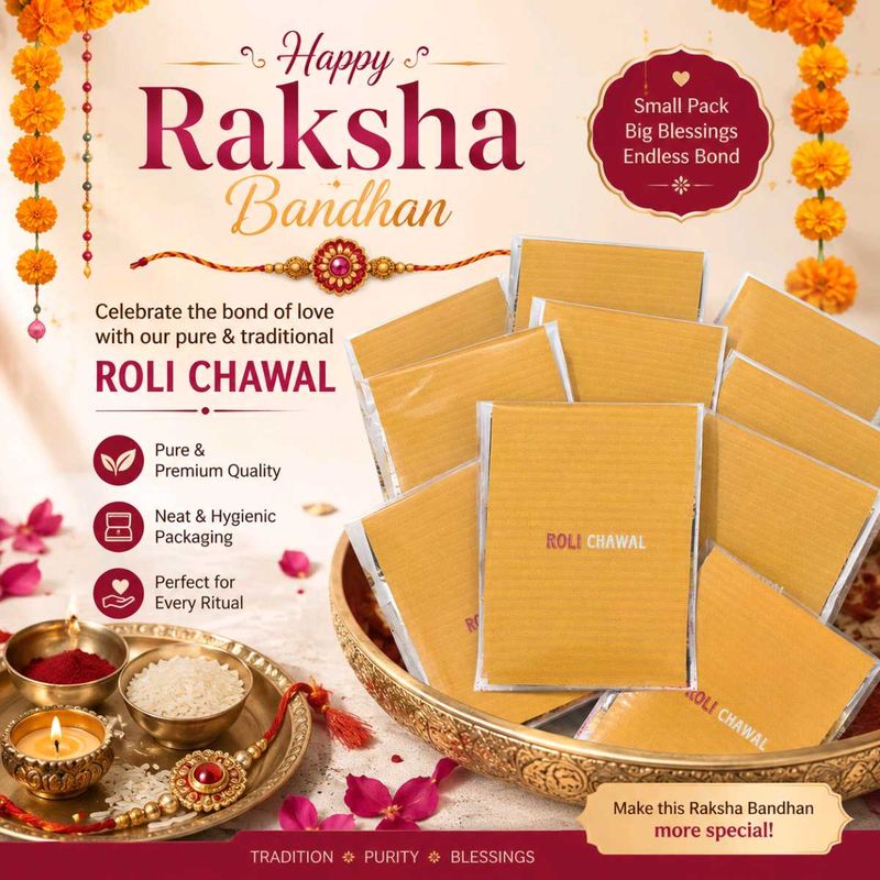 Roli Chawal Packet - Rakhi Special.