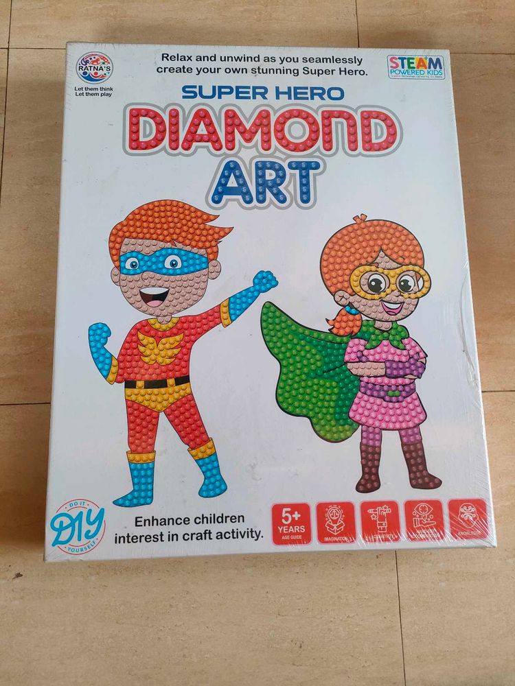 NEW Super Hero Diamond Art Kit for Kids