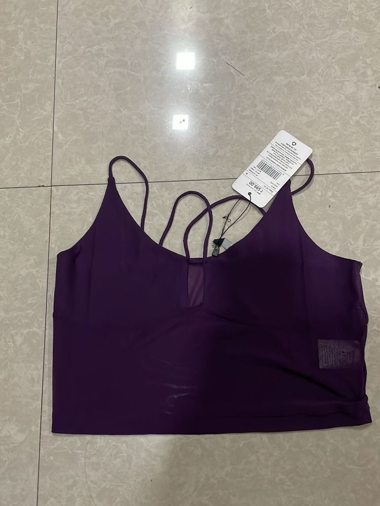 Stylish Purple Crop Top