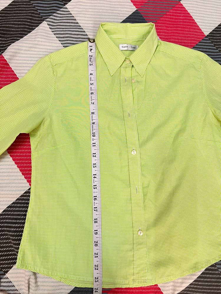 Light Green Check Shirt 💚💚