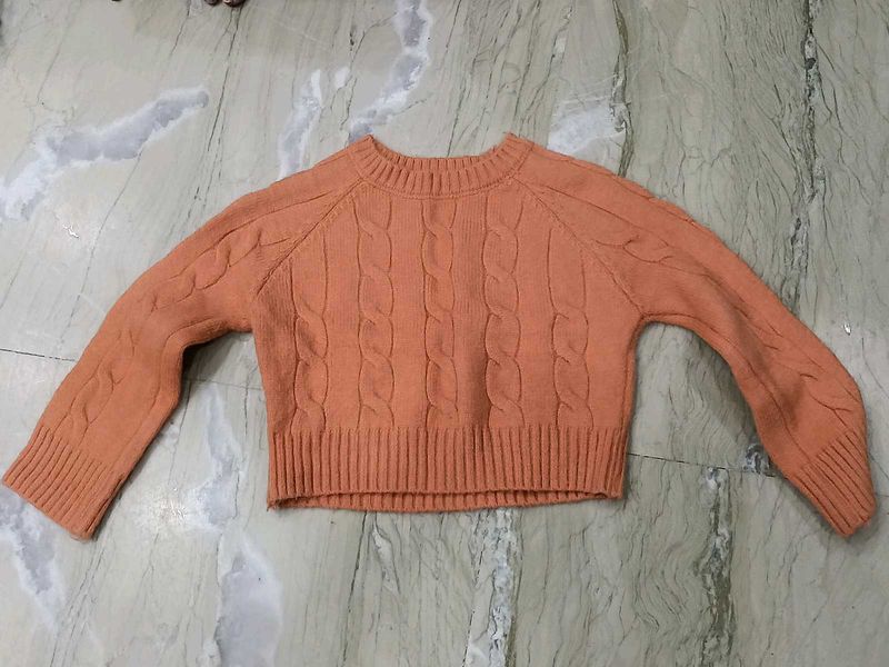 Peach Knit Sweater