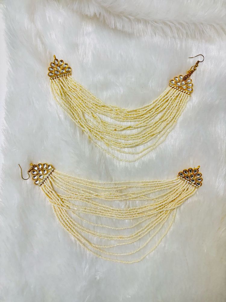 Elegant Beaded Tassel Earrings