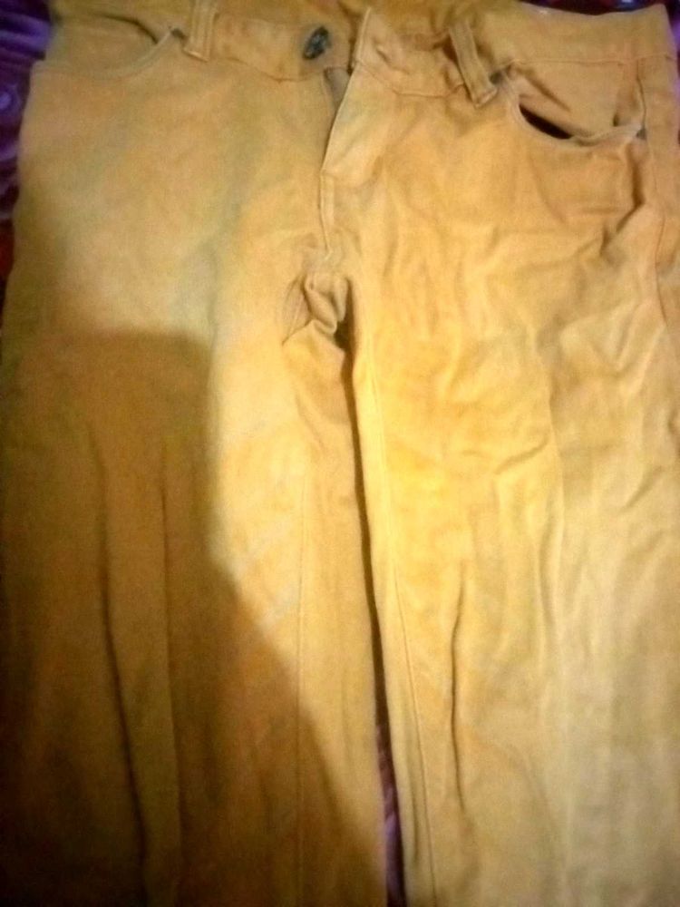 Yellow Jeans Pants