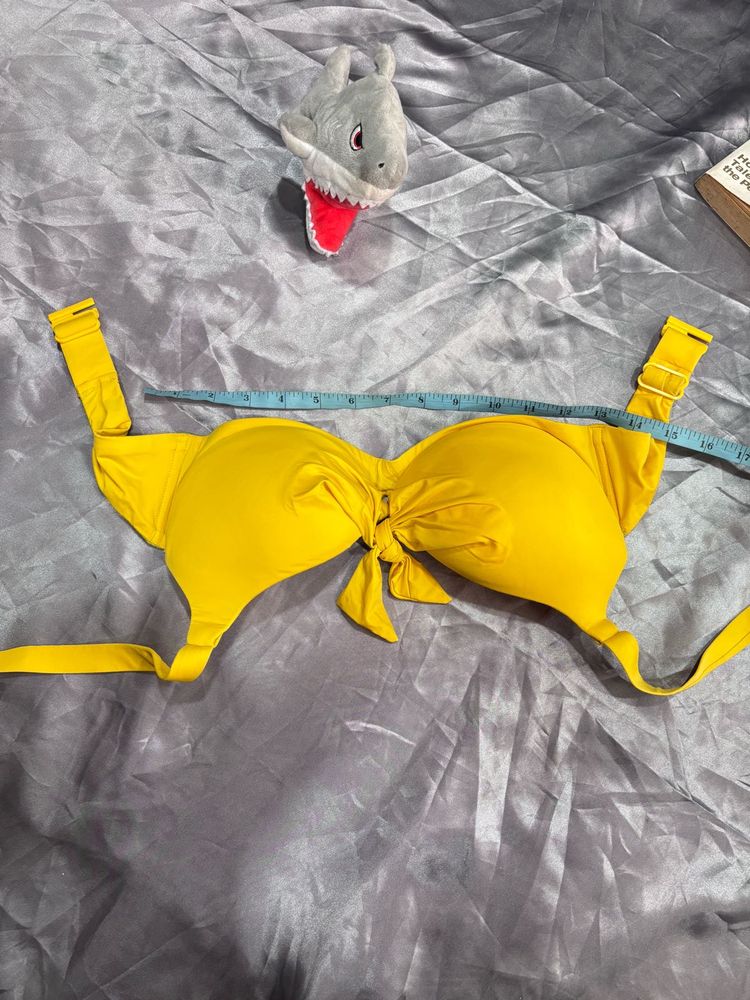 Bright Yellow Bikini Top