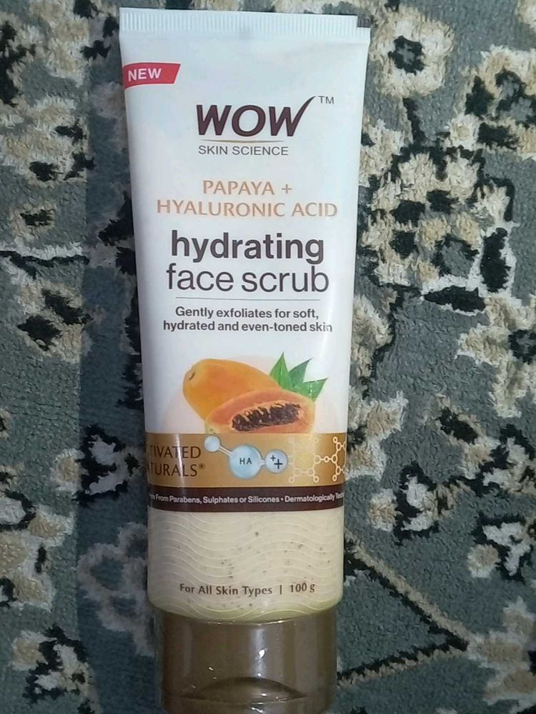 wow hydrating face scrub