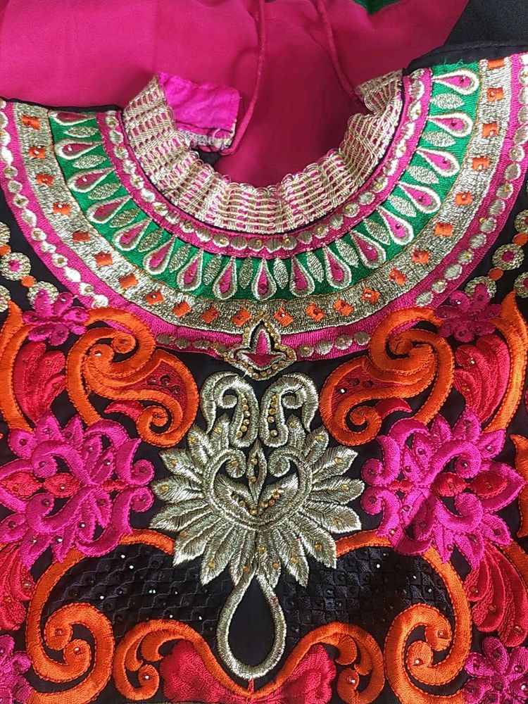 Vibrant Embroidered Kurti Top