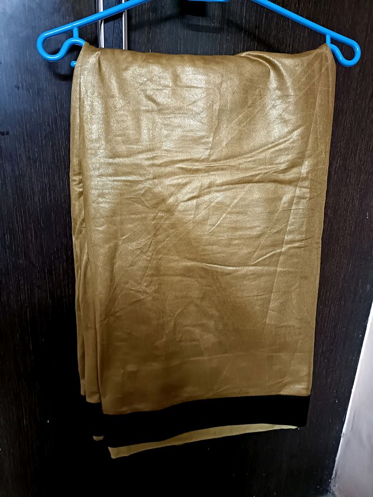 Gold &amp; Black Saree