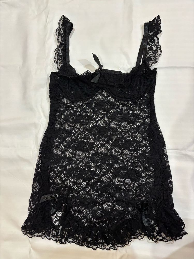 Black Lace Babydoll