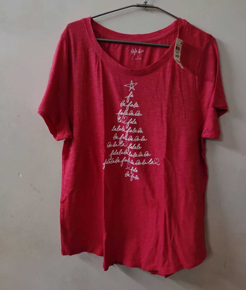 STYLE &amp; CO.'S BRAND NEW CASUAL  LIGHT PINK T-SHIRT