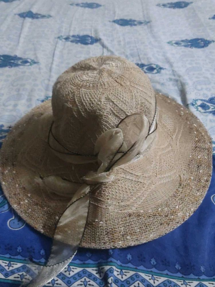 Elegant Woven Sun Hat with Ribbon Detail