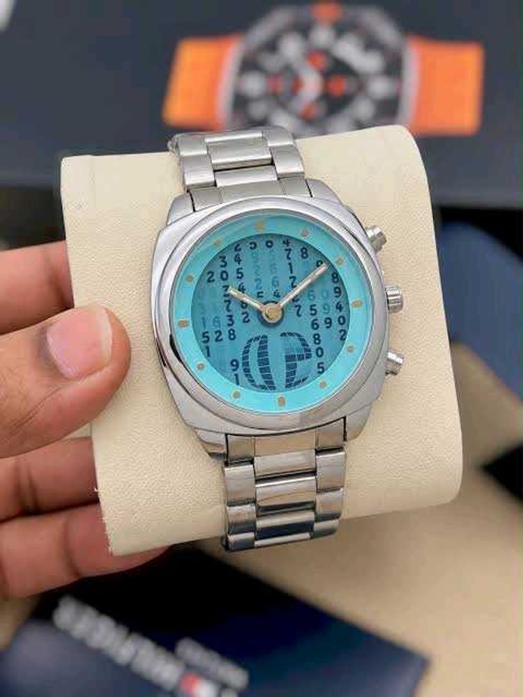 Fossil Stylish Blue Dial Watch