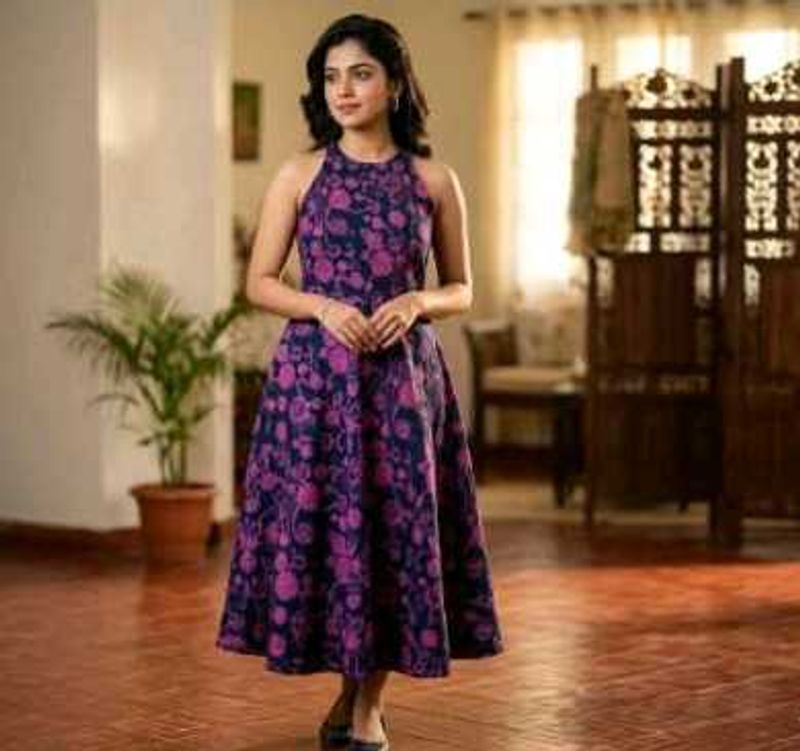 Elegant Floral Print Dress