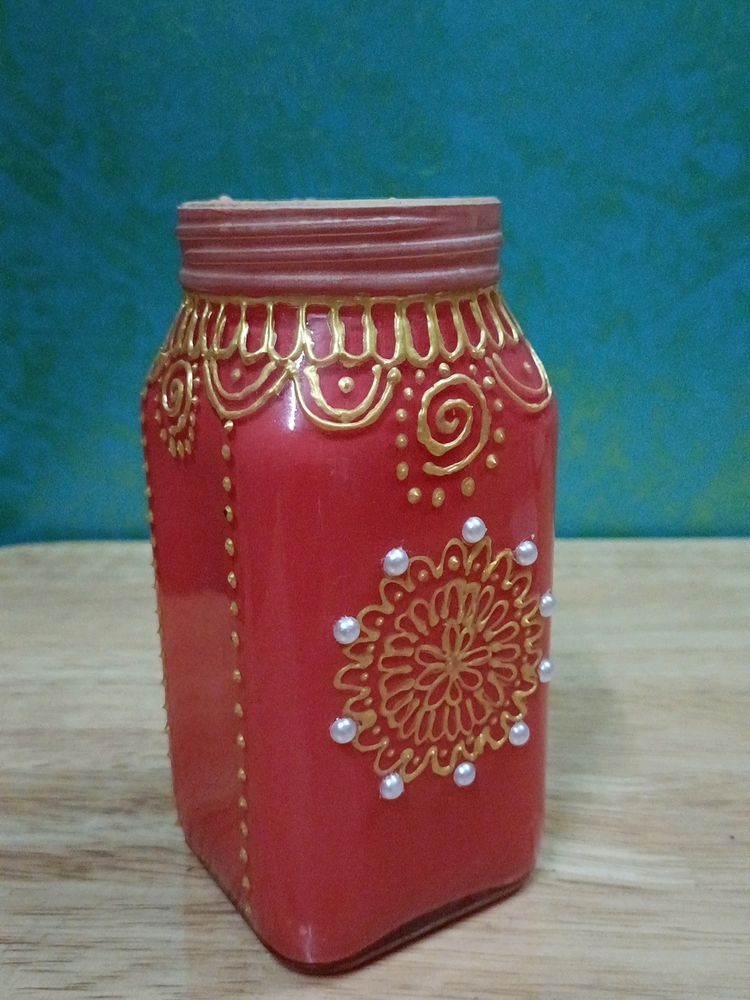 Moroccan hand painted candle holder