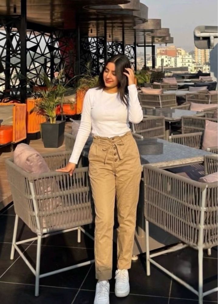 Stylish High-Waisted Pants