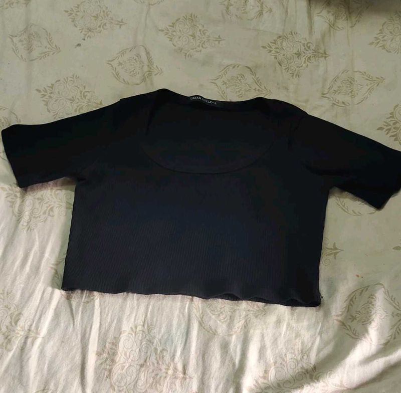 Black Crop Top
