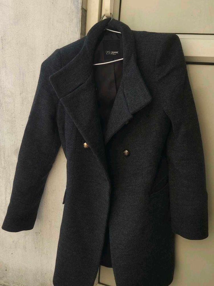 Elegant Wool Blend Coat