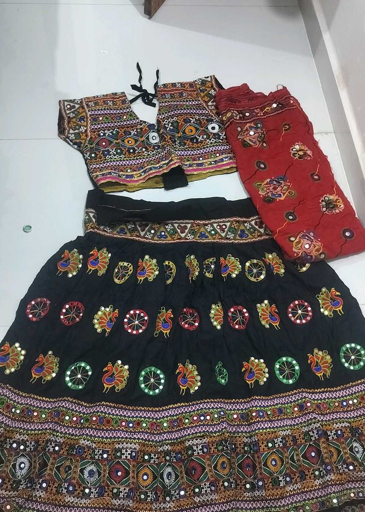 black garba dress Lehenga Choli Set