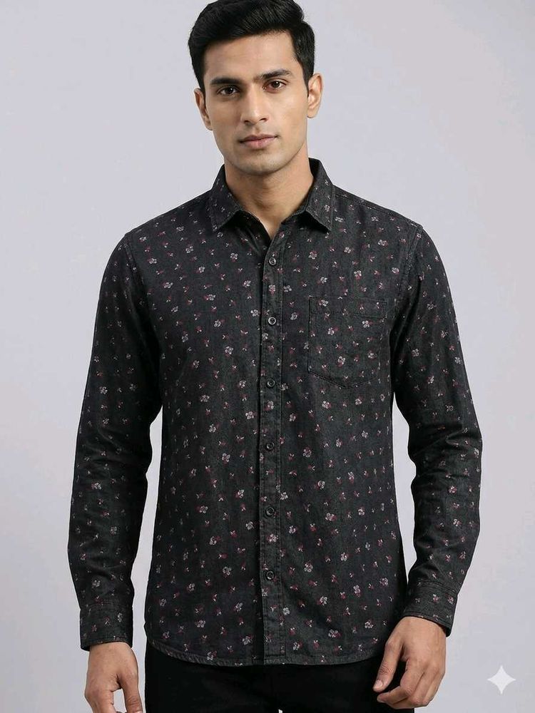 Men's Printed Long Sleeve Shirt