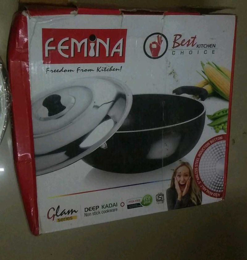 Femina Deep Kadai - Non Stick Cookware