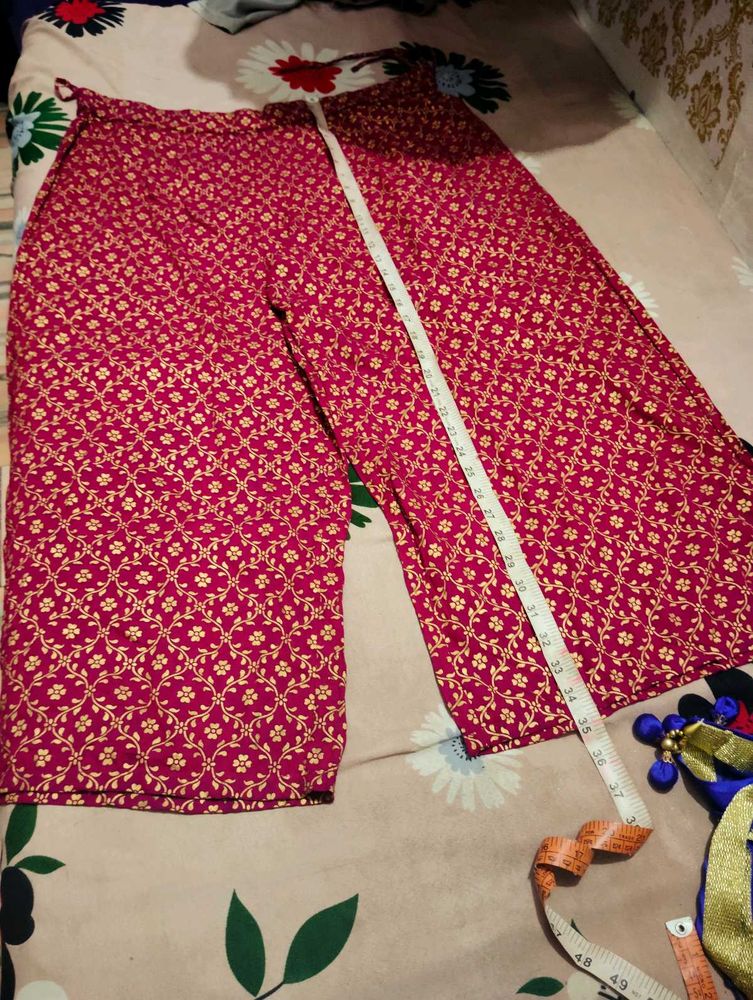 Golden Print Short Plazzo Pant