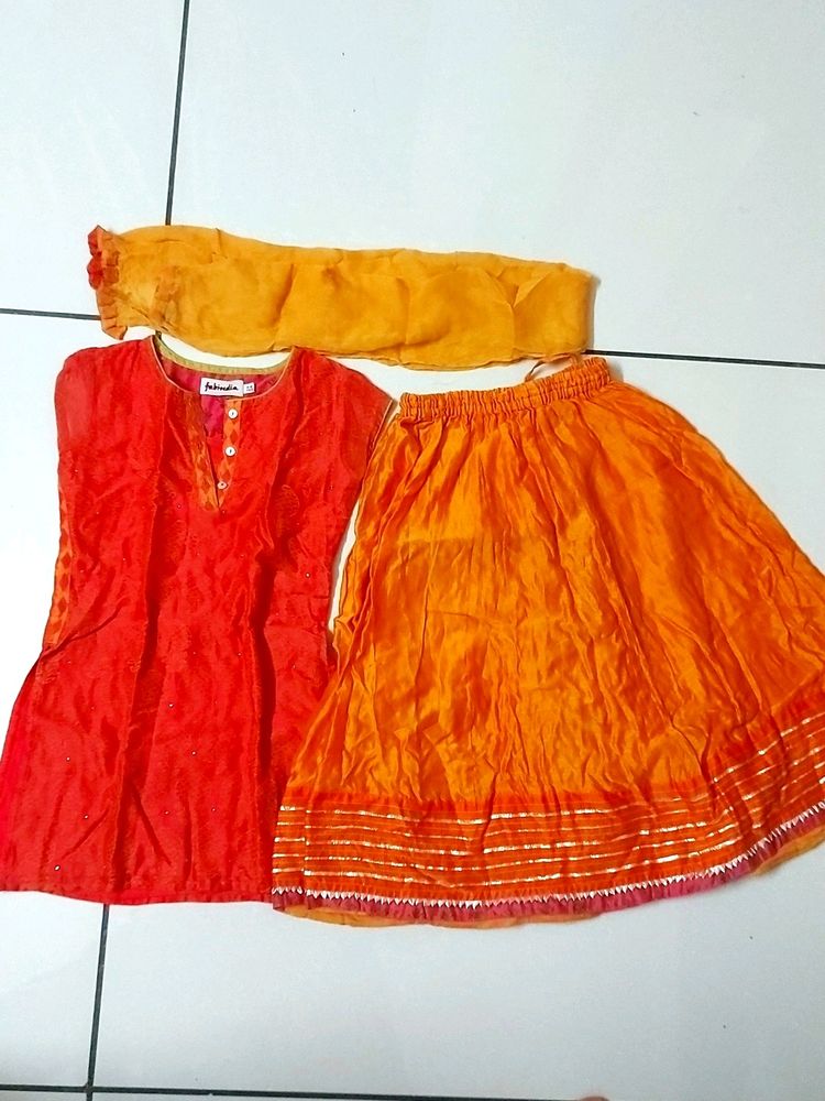 A Lehenga Choli For 4 -6 Years Old Kid
