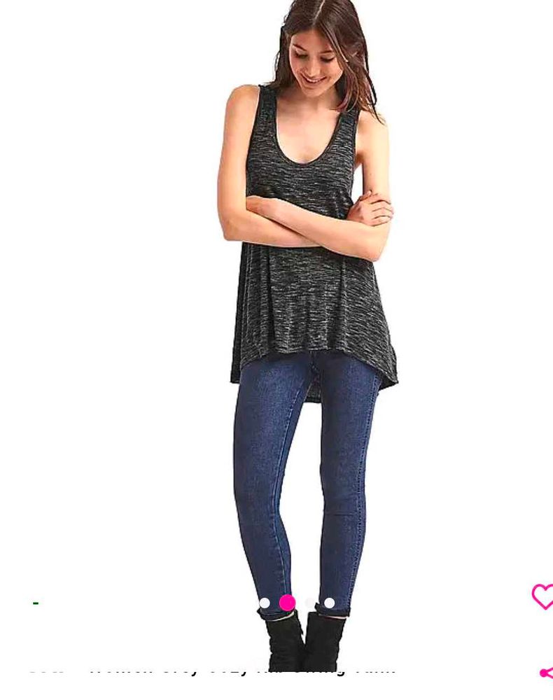 Very Beautiful Gap  Rib Swing Tank Top