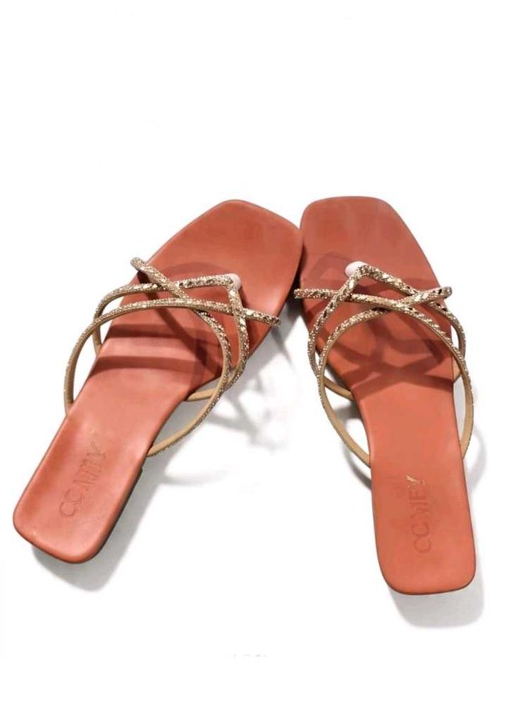 Sparkling Strappy Flat Sandals