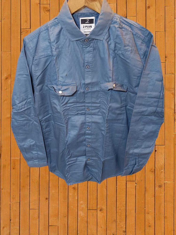Men's Blue Casual Shirt