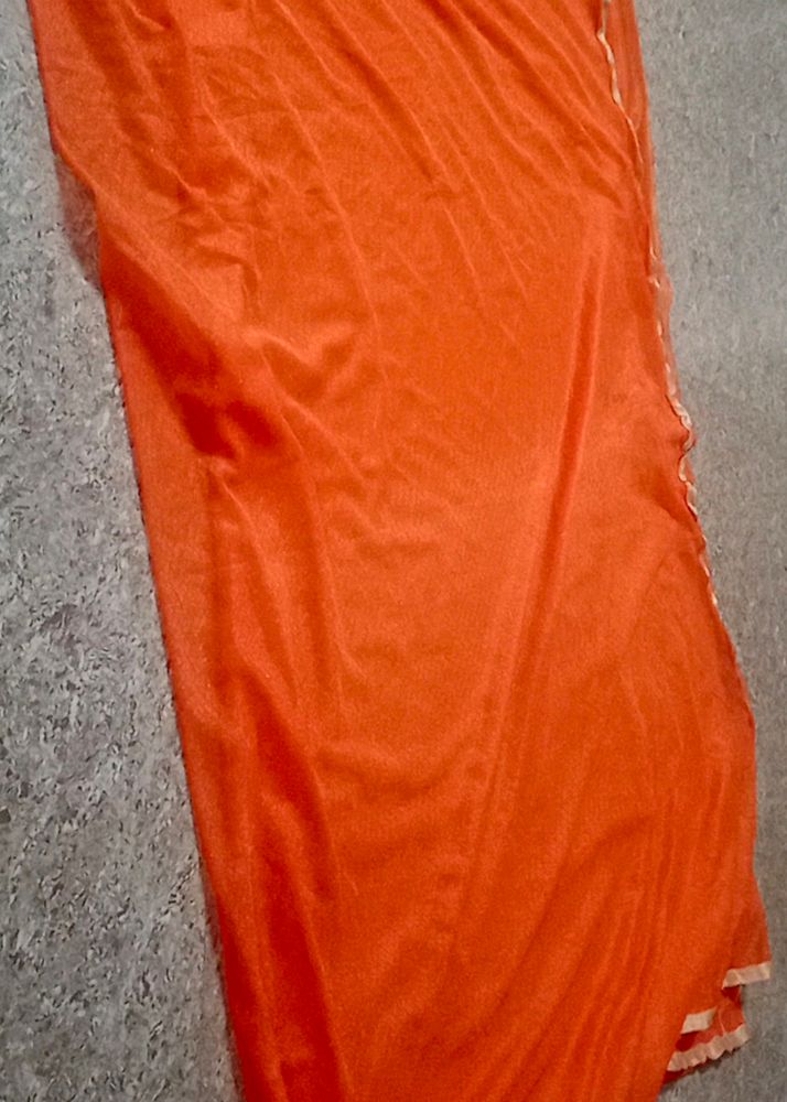 Orange Color Cloth Or Shawl