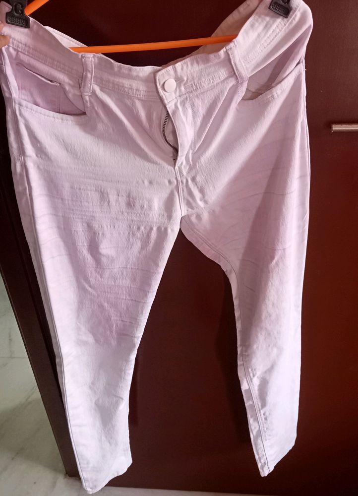 White Low Waist Jeans For Women
