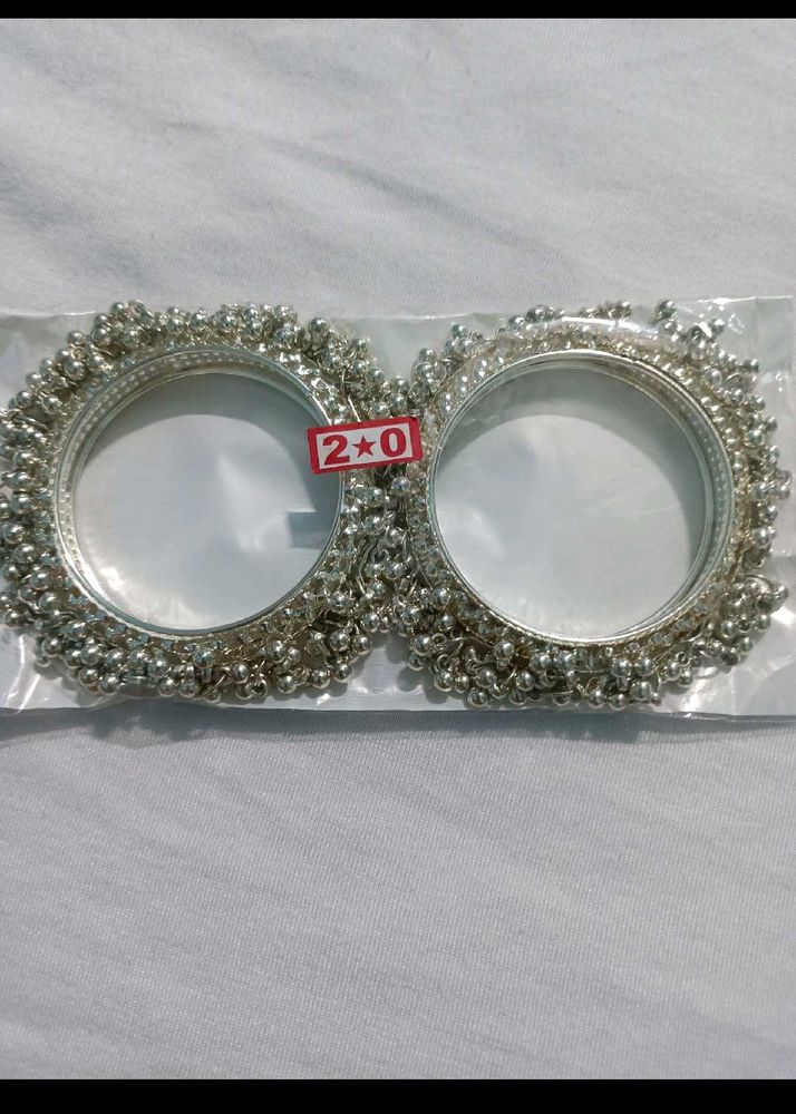 Silver Jingle Bell Bangles