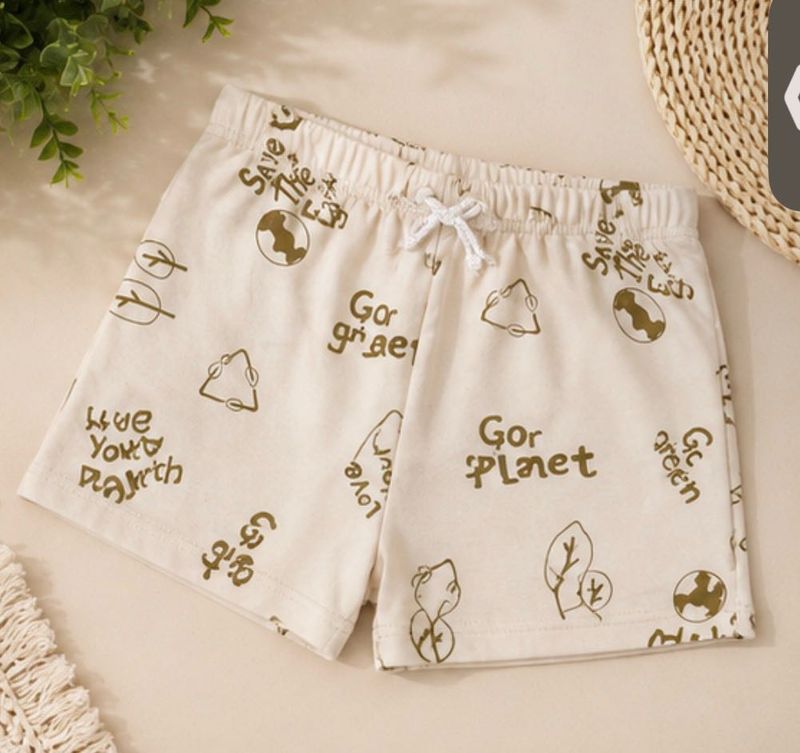 Eco-Friendly Graphic Print Shorts