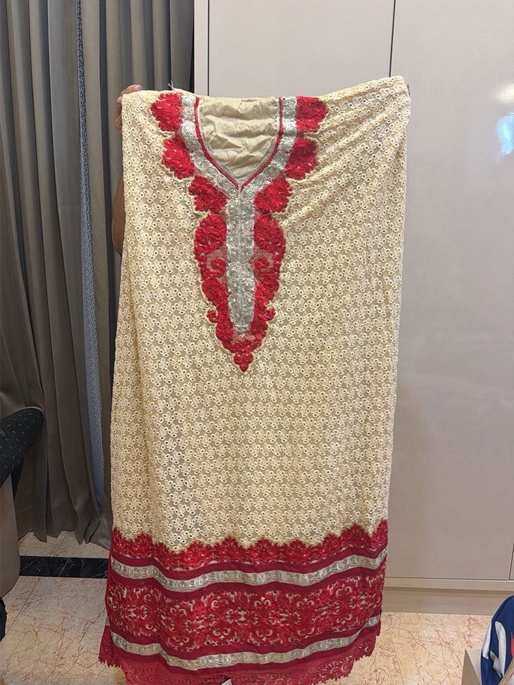 Semi stitched Embroidered Kurta