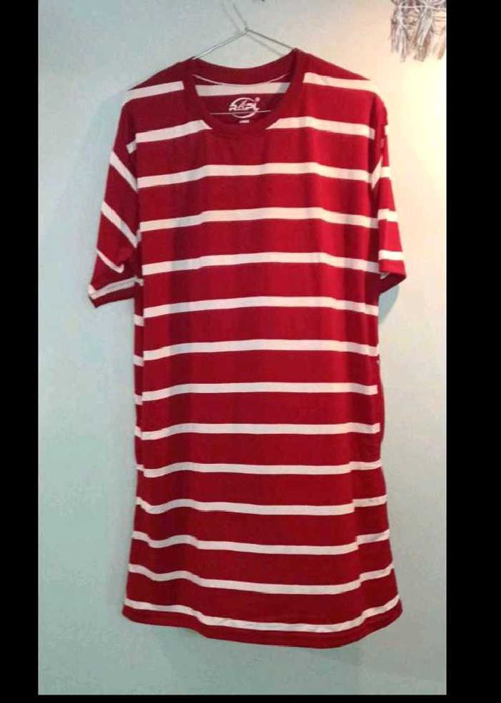 Red &amp; White Striped T-Shirt