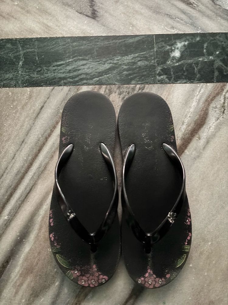 Floral Flip Flops
