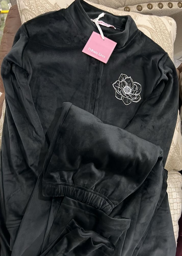 Warm night suit Luxe Velvet black