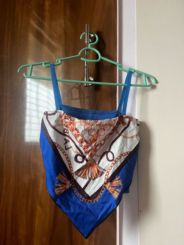 Scarf Print cami Top