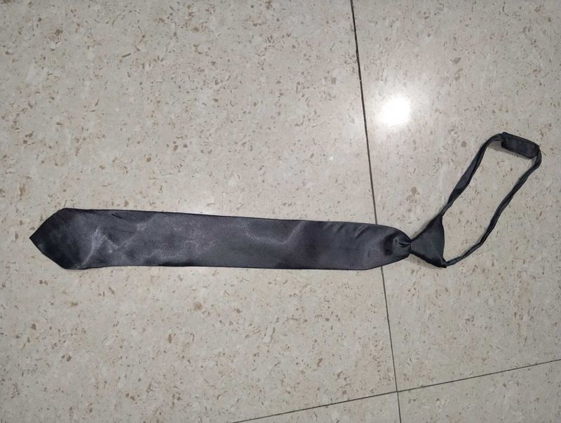 Classic Grey Satin Tie